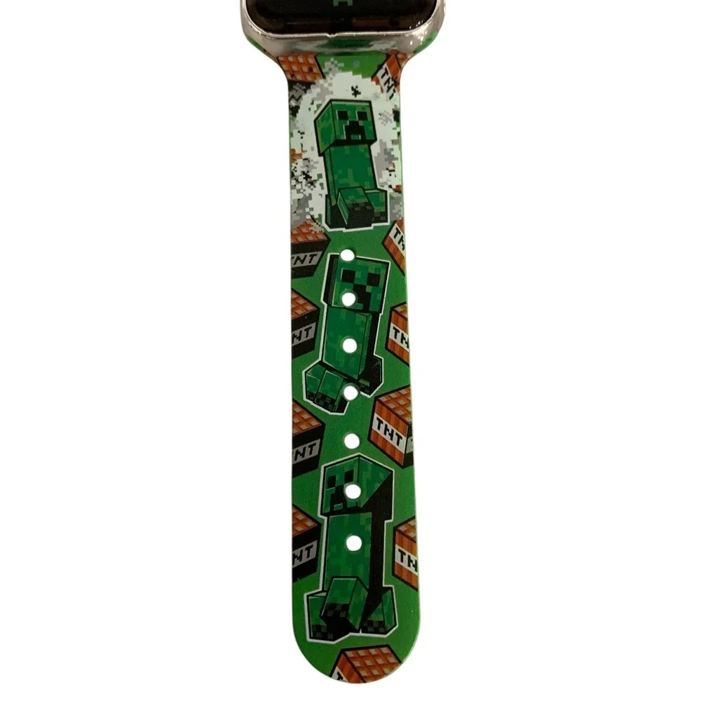 Minecraft Kids Digital Watch Creeper Green LED‎ Accutime Watch